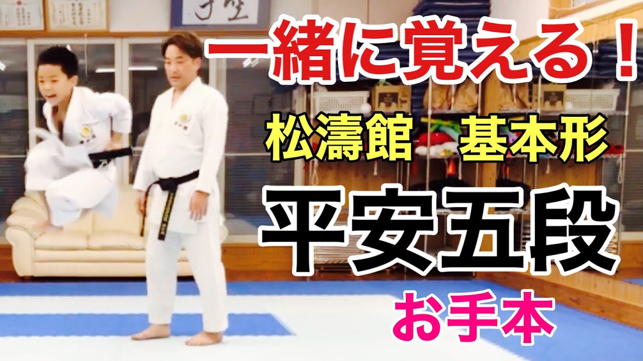 【空手道】 松濤館 空手 基本形 平安五段 お手本 スロー 反転 karate kata designation heian Godan syotokan practice