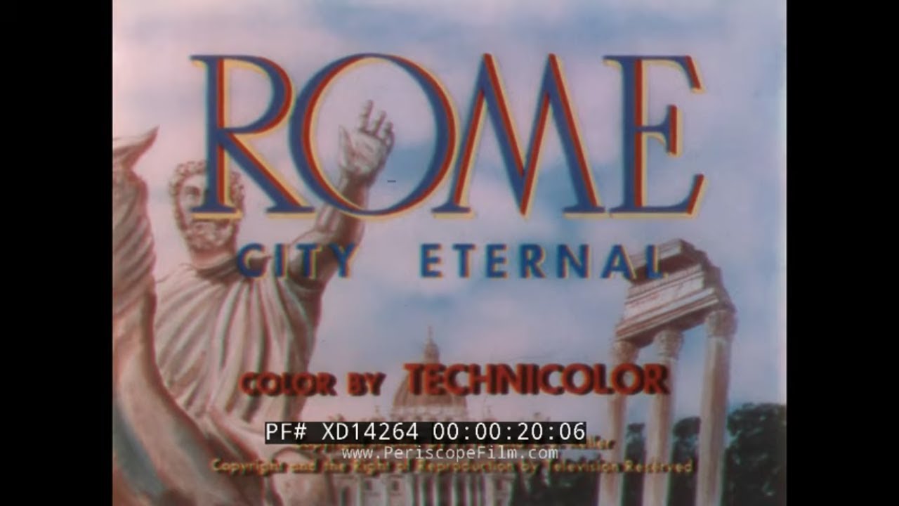 ROME, ITALY  CITY ETERNAL  ROMAN RUINS & COLISEUM  1965 EDUCATIONAL FILM  XD14264