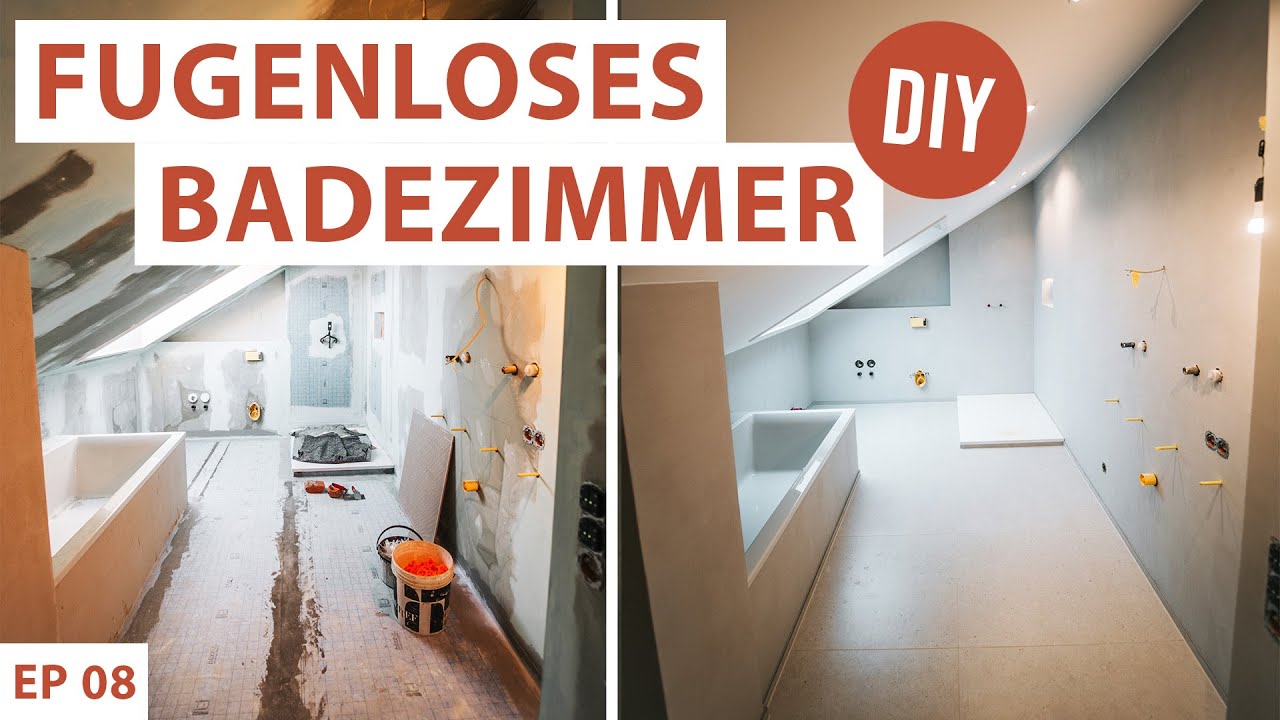 Fugenloses Bad selbst machen | DIY | Wände spachteln statt fliesen