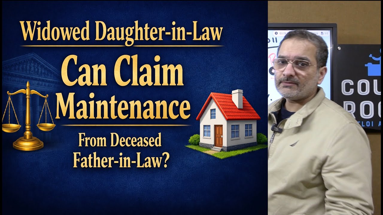 Can Widowed Daughter-in-Law Claim Maintenance From deceased Father-in-Law? Supreme Court Judgement