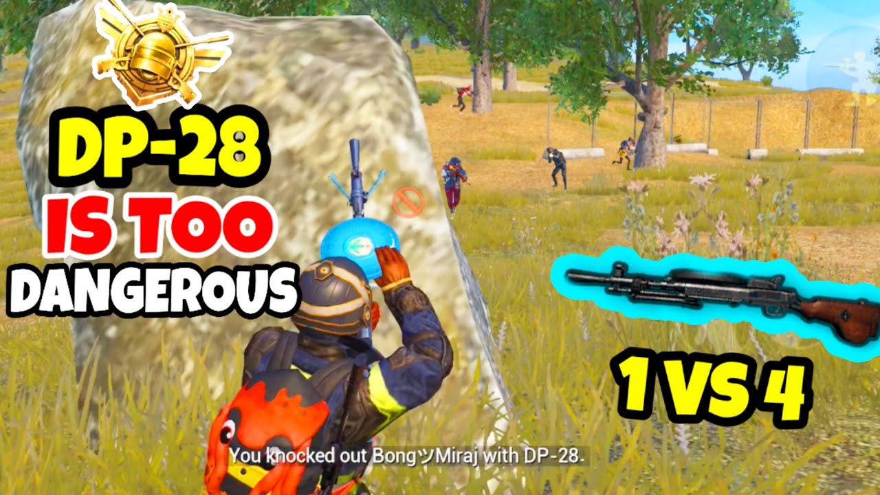 SQUAD-WIPE is a Joke When You Have DP-28 in PUBG Mobile  • DP-28 EPIC GAMEPLAY (HINDI)