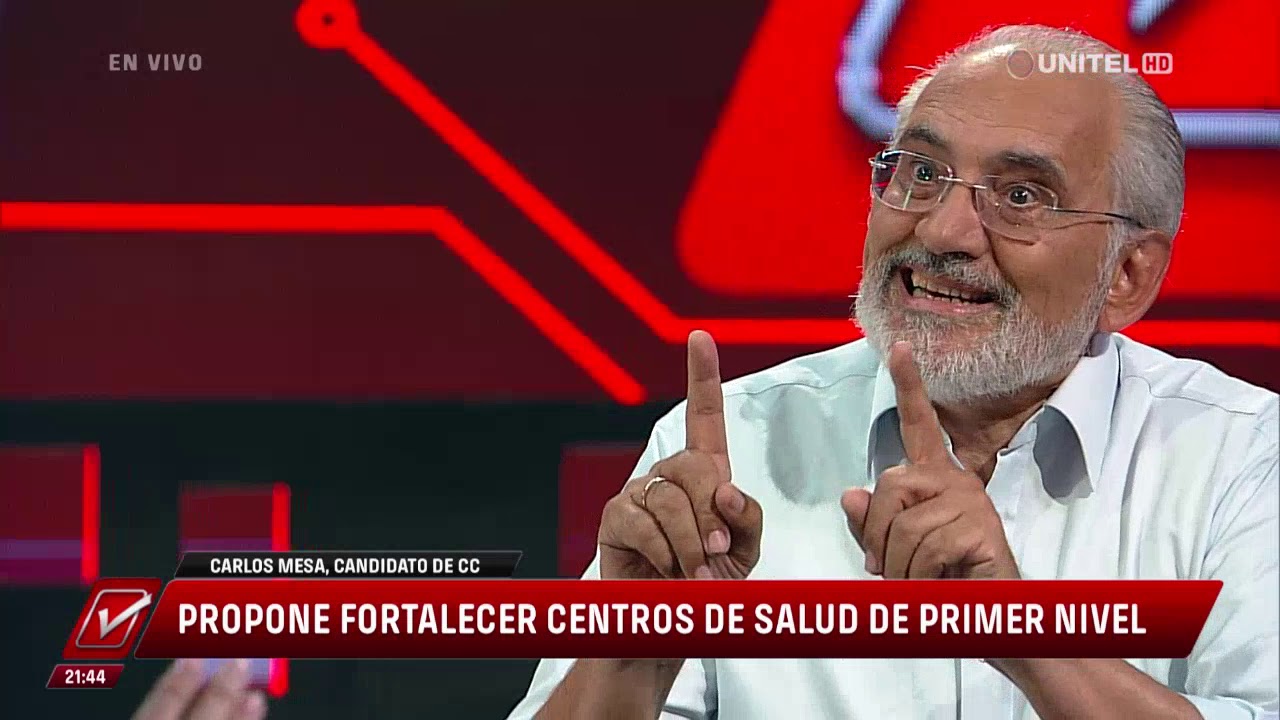 El ex presidente y candidato, Carlos Mesa, estuvo en el programa Así Decidimos 2019