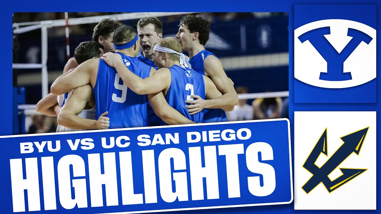 BYU Men's Volleyball vs UC San Diego -- Game 1 || Full Game Highlights