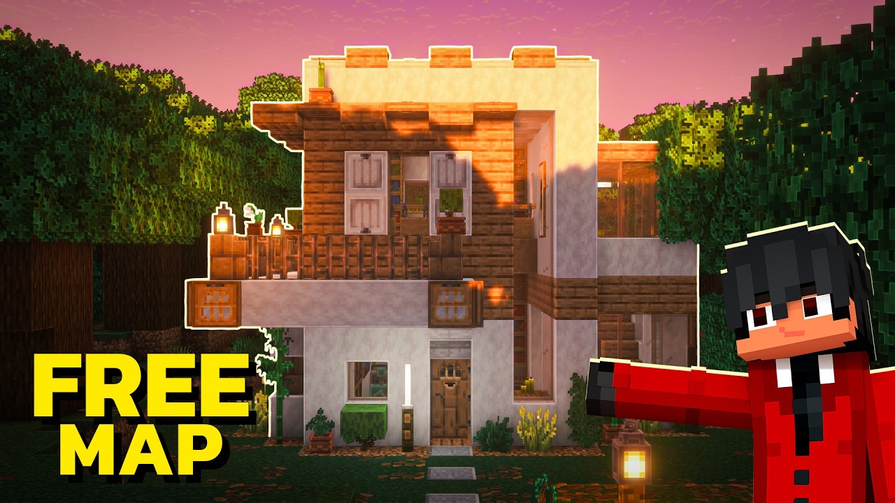I Designed The PERFECT Minecraft Starter House In The Dark Forest