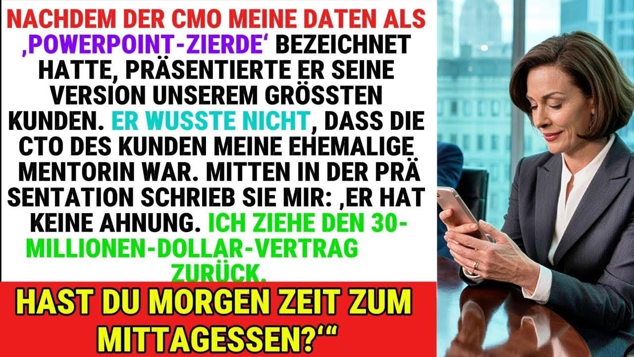 STILLES SCHACHMATT  WIE DAS POWERPOINT GESCHWAFEL EINES CMOS IHN 30 MIO  $ UND SEINEN JOB KOSTETE
