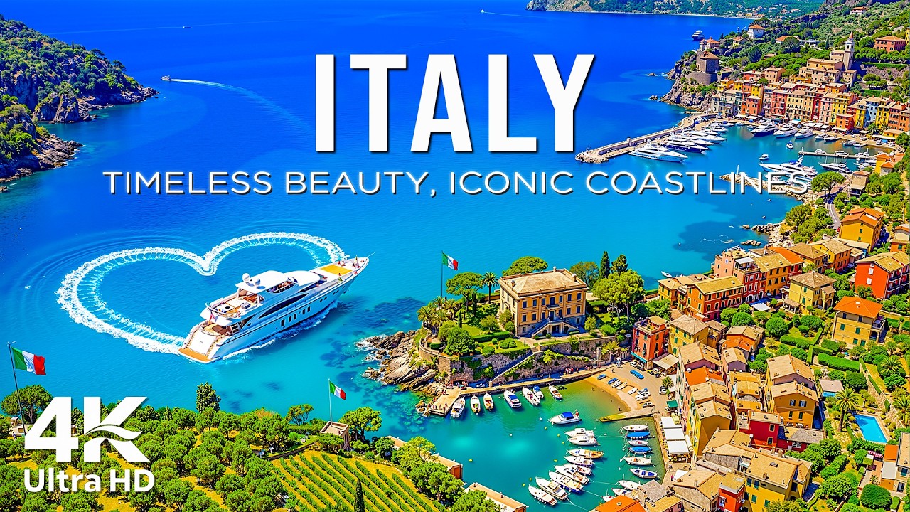 Italy 4K Drone Footage | Positano Cliffs & Amalfi Coast | Superyacht, Turquoise Mediterranean Escape