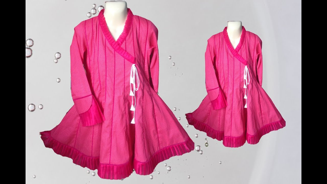 Angrakha Panel Frock Cutting and Stitching||Angrakha Panel Frock||#Designer Angrakha Frock 2020