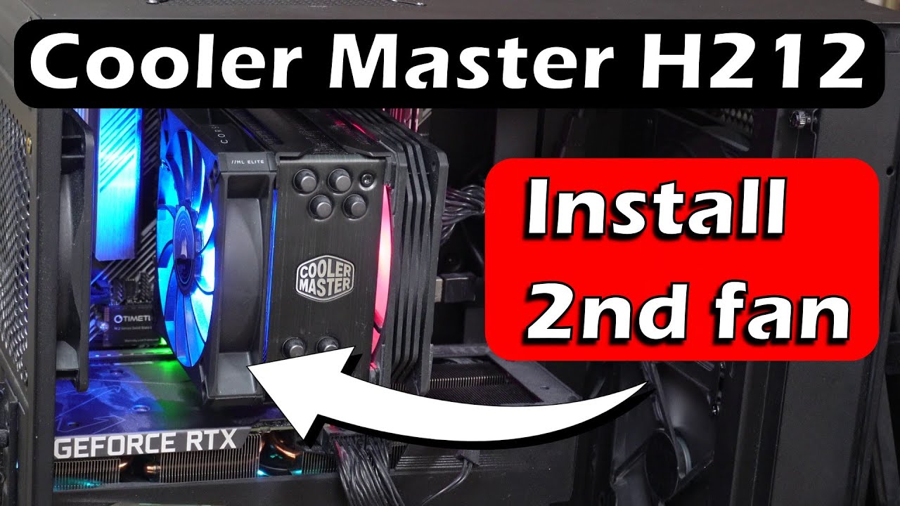 How to add a 2nd fan to Cooler Master Hyper 212 CPU Cooler + Temp & performance test