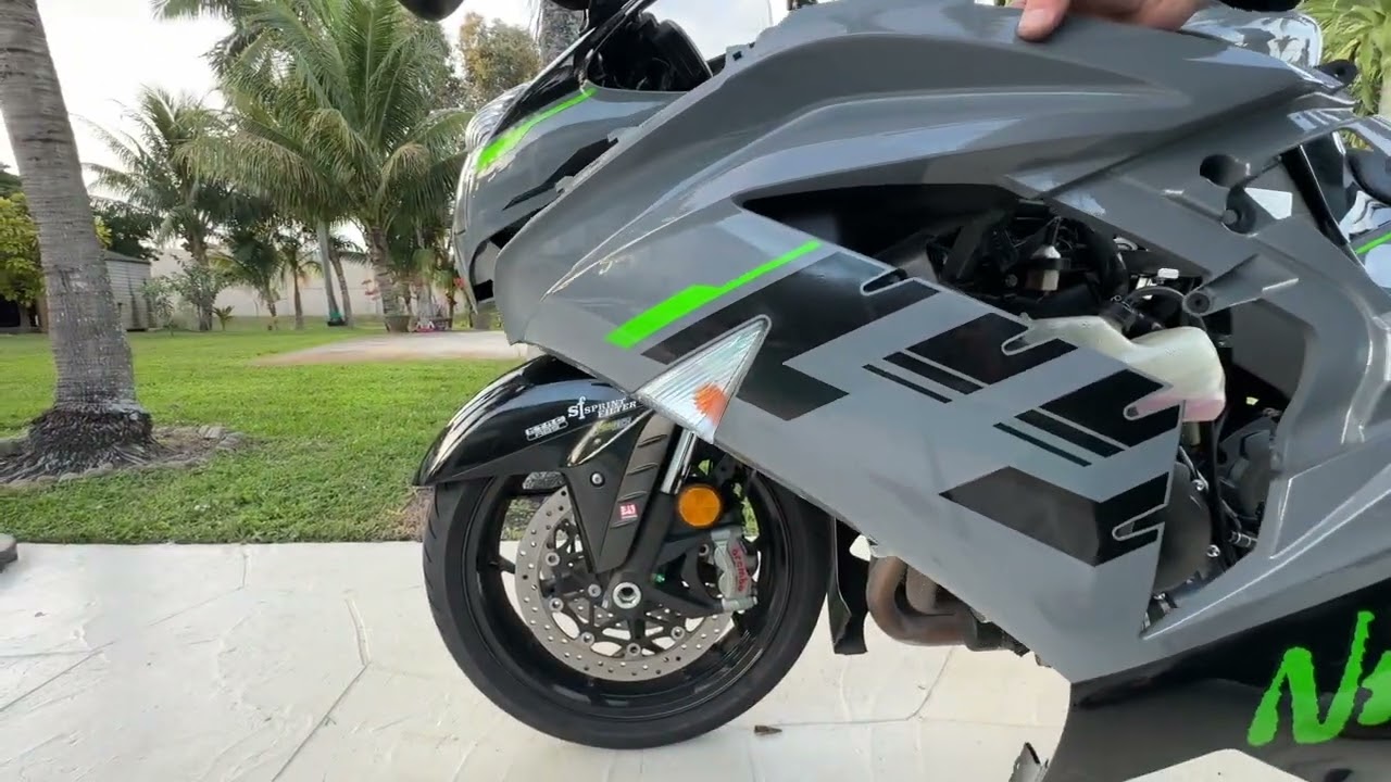 How to Remove Kawasaki ZX-14R Fairings and Coolant Change