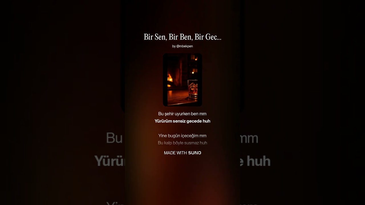 Bir Sen, Bir Ben, Bir Gece Cover