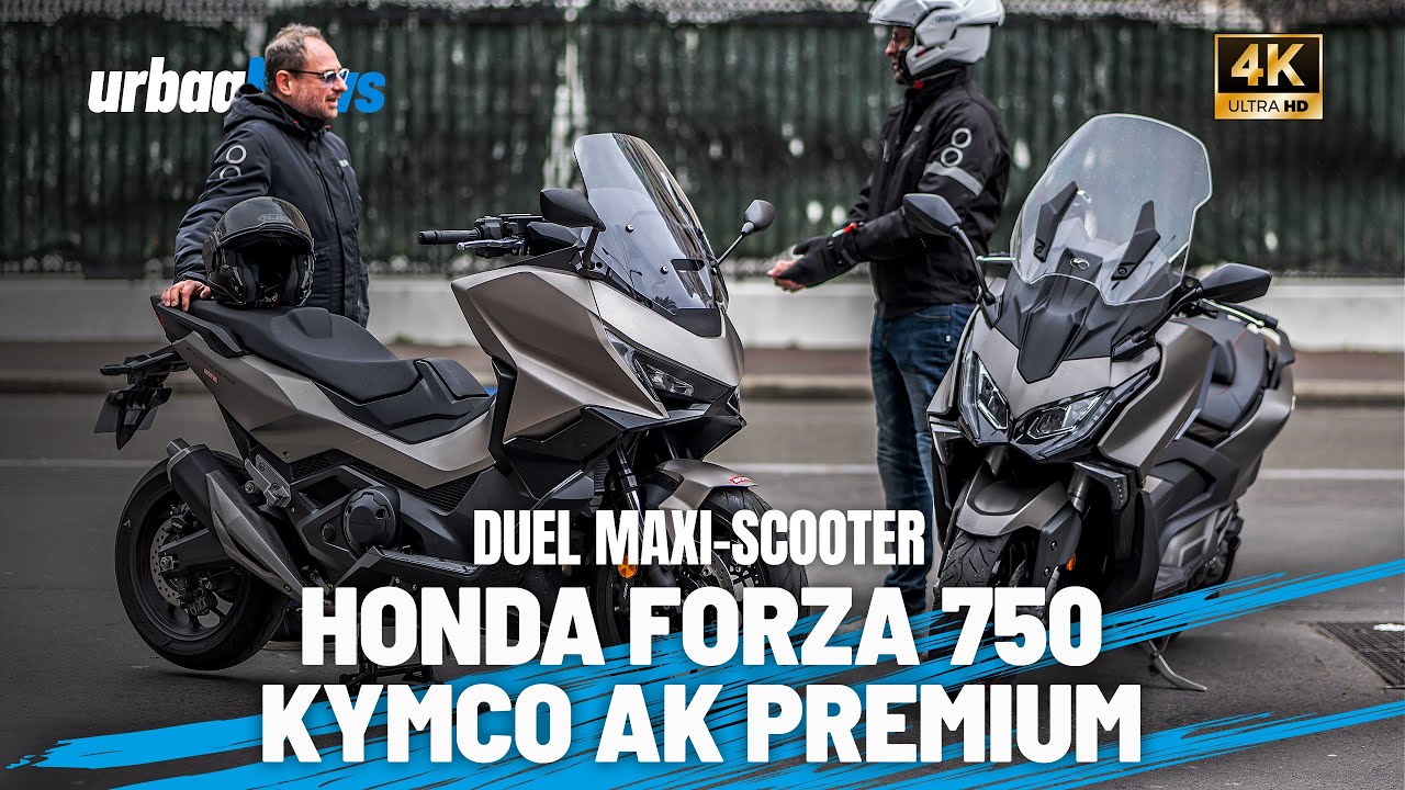 Duel Honda Forza 750 vs Kymco AK Premium : Deux maxi-scooter au style bien différent