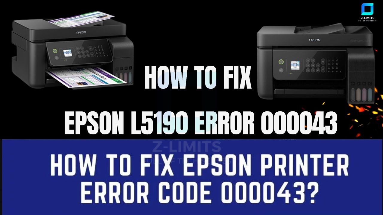 Epson Printer Error Codes 000043 Fixby Zaid
