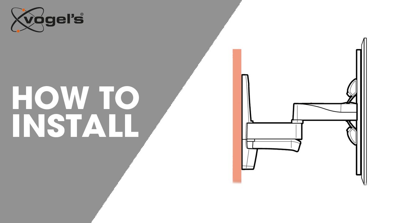 WALL 2250, WALL 2350, WALL 2450 | How to install | Full Motion TV Wall mounts | Vogel's
