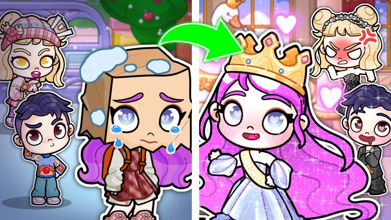 I Hid My Face at School… But Suddenly Everyone Fell in Love with Me! 😳💘 | Avatar World Story