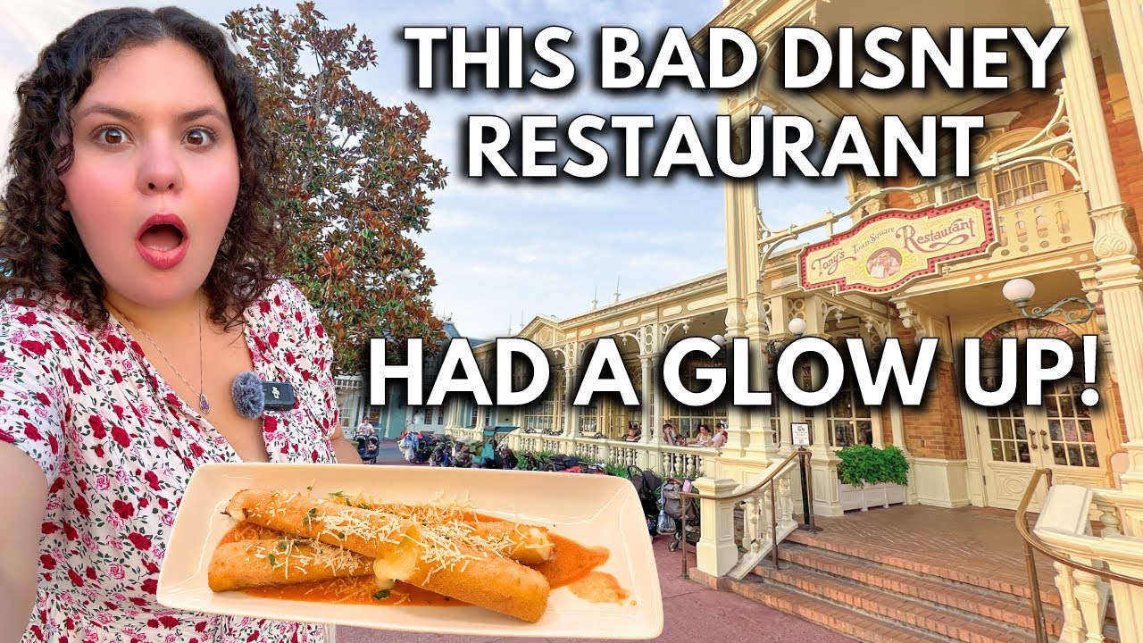 Tony's Town Square Restaurant HAS CHANGED! New Menu & Happily Ever After Fireworks | Disney World