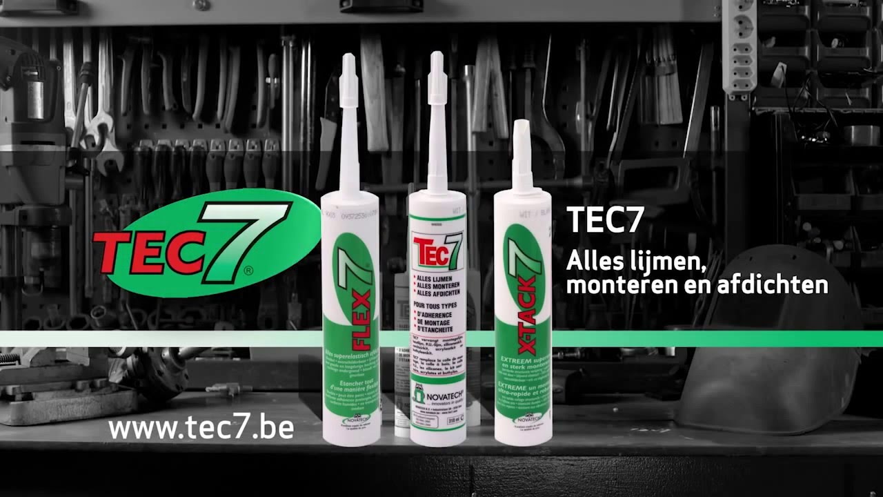 Alles lijmen, monteren en afdichten met Tec7