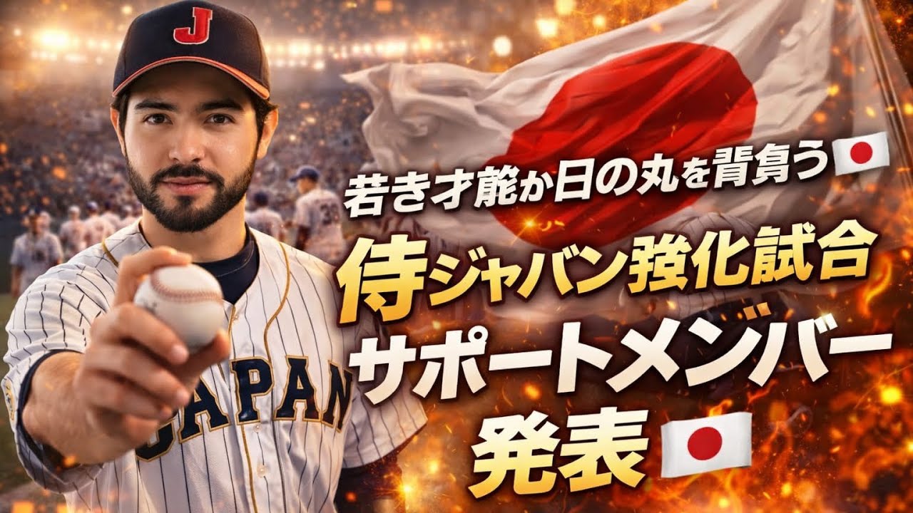 若き才能が日の丸を背負う✨ 侍ジャパン強化試合サポートメンバー発表 🎌🔥