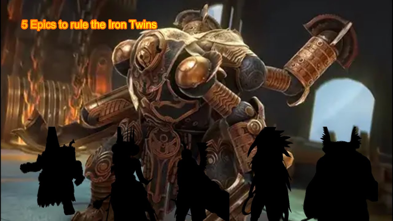 Raid Shadow Legends: Stage 15 Iron Twins only Epic Champions used