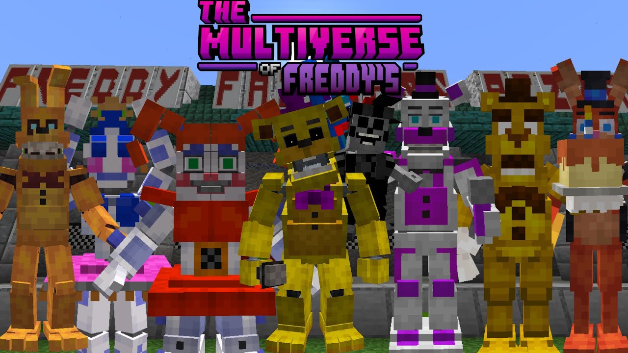 This FNAF Minecraft Mod is INSANE! (Multiverse of Freddy's Mod Showcase)