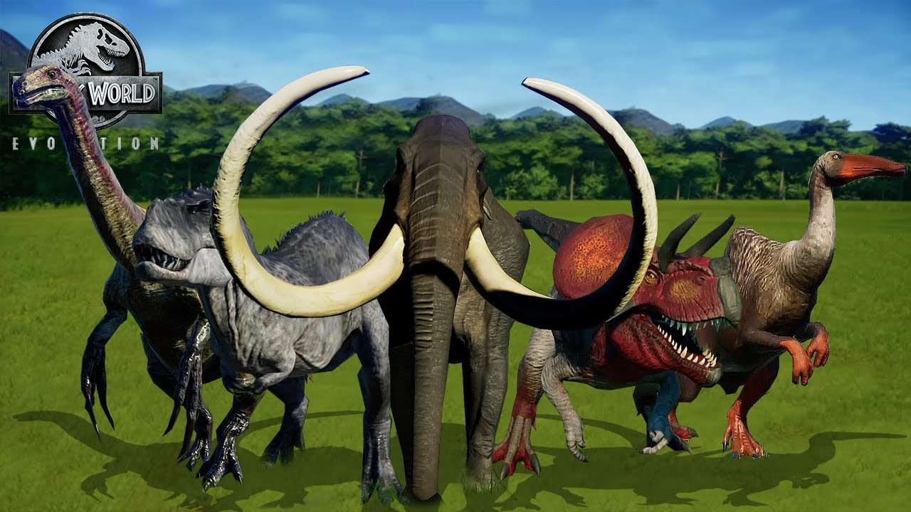JURASSIC WORLD EVOLUTION || ALL 90 MODDED DINOSAURS