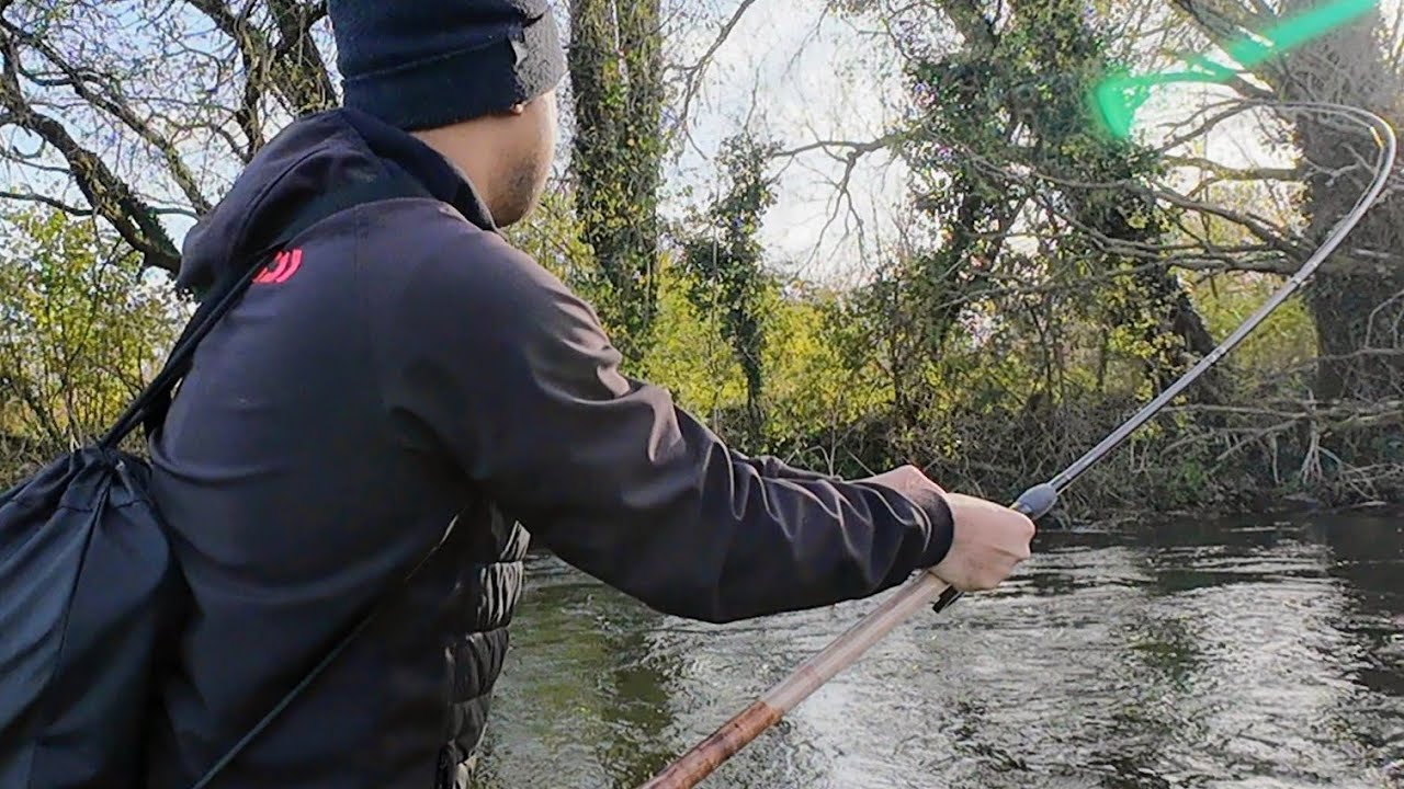 Fishing on the river Frome in search of Grayling