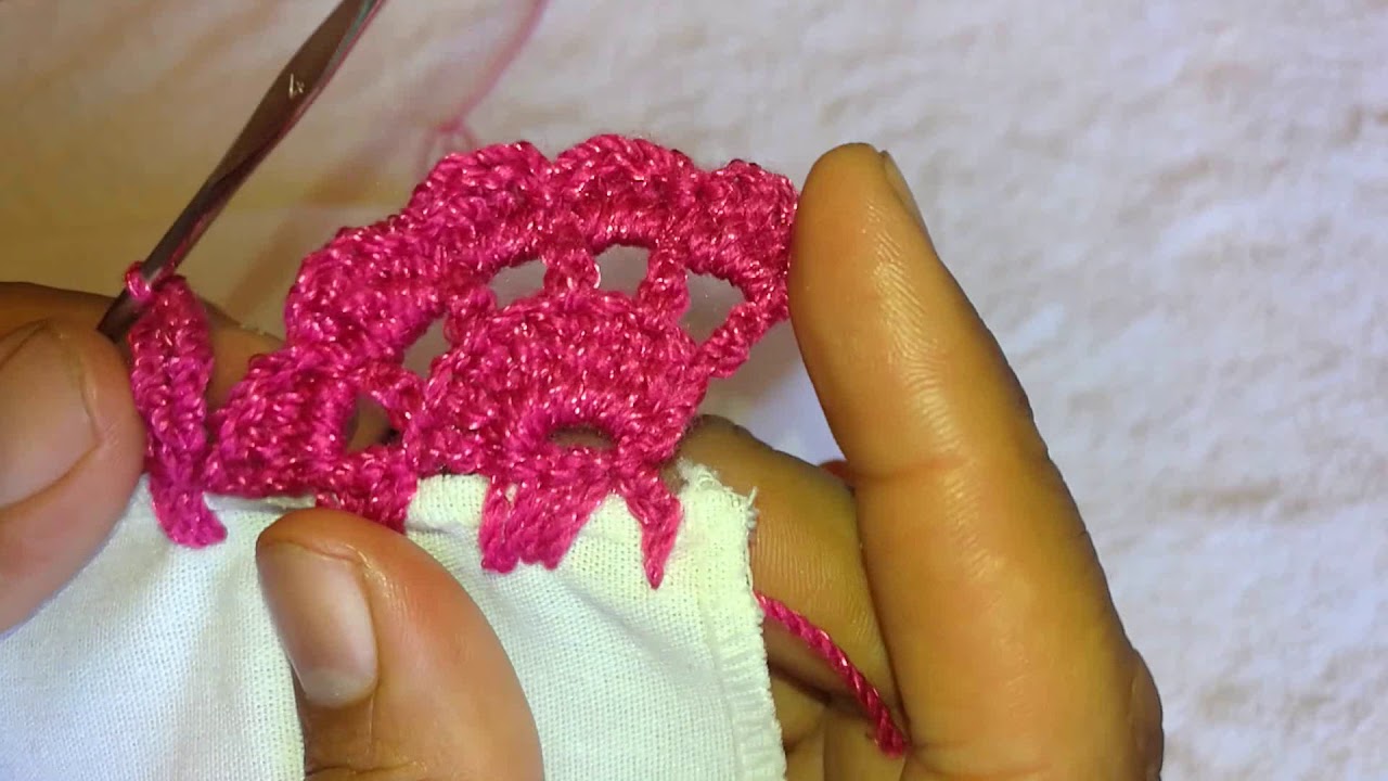 #Crochet Orilla tejida Crochet | 1 vuelta facil