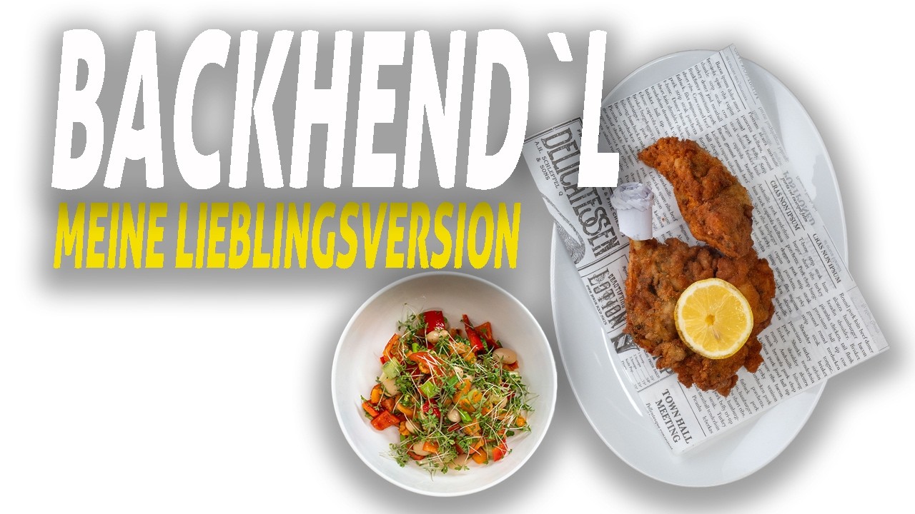 Backhendl mit Bohnen-Süßkartoffelsalat – knusprig & frisch