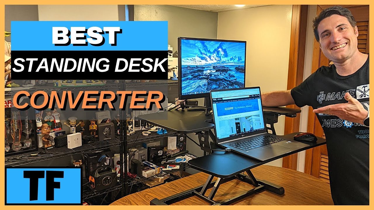 Flexispot Standing Desk Converter Riser Unboxing, Setup & Review! (Should you buy it?!) (EM7MB)