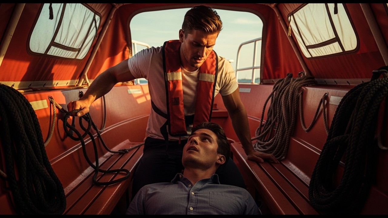 The Deckhand Pulled Me Into the Lifeboat During the Drill - Landed on Top | Gay Tale