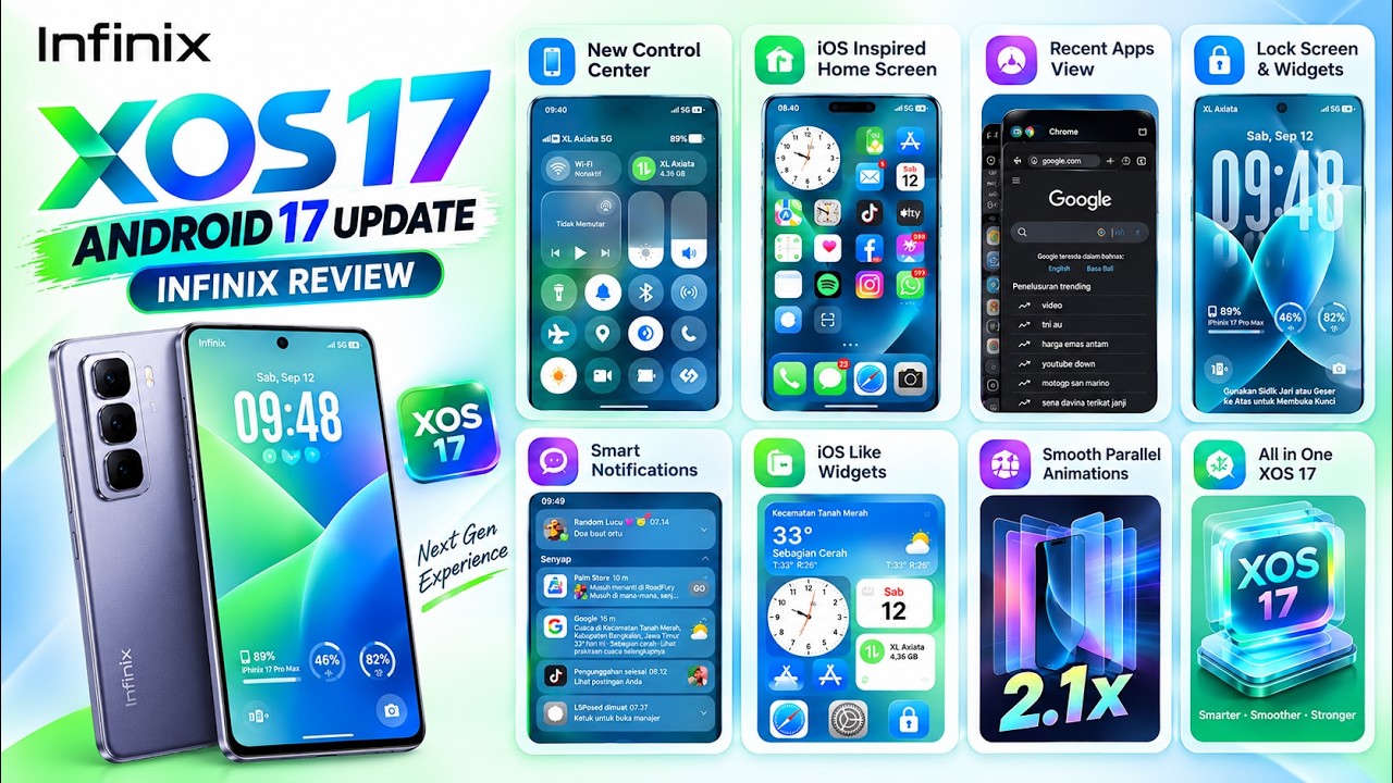 Обзор Infinix XOS 17 и обновление Android 17