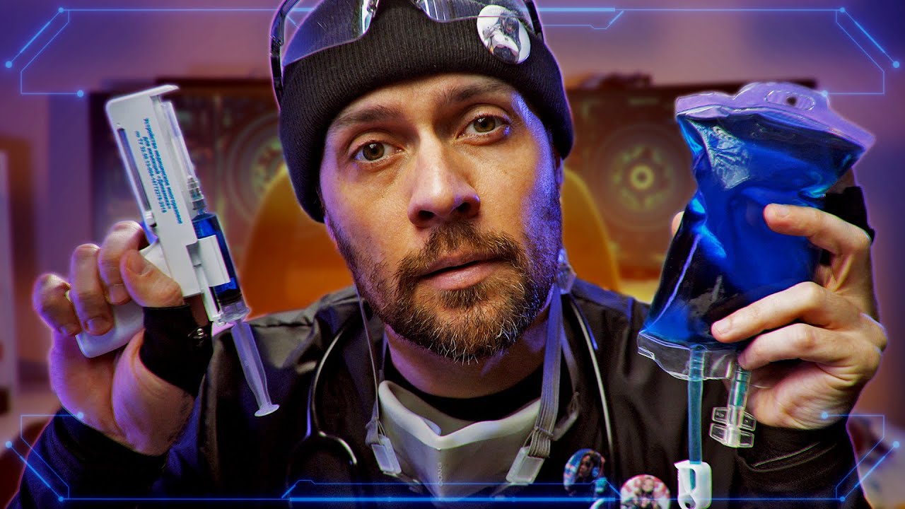 ASMR Cyber Doc Treats The Poisoning And Does The Transfusion (Cyberpunk Medical Role Play)