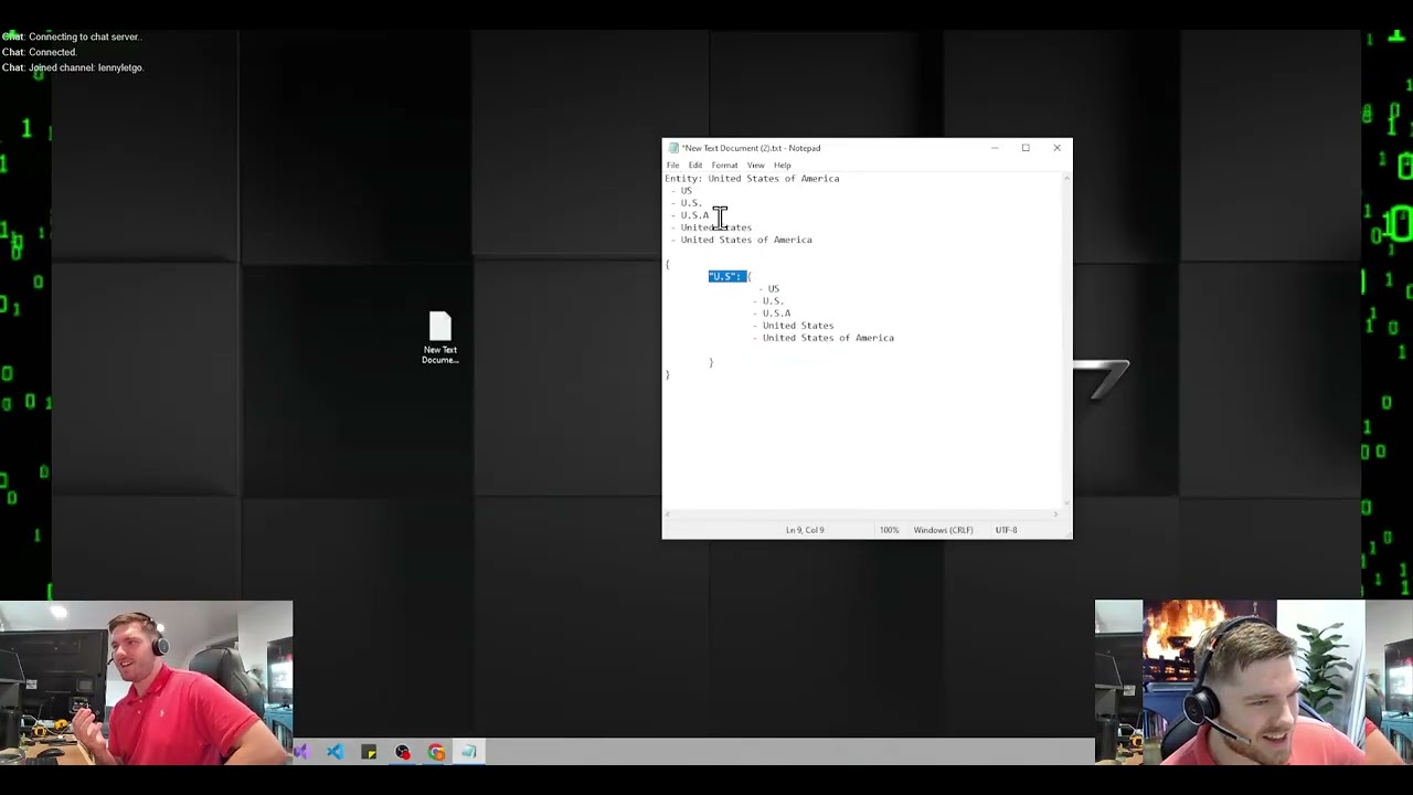 9/29/2025 VOD - Pre-Work Discussion, Previous coding projects, OSINT data aggregator