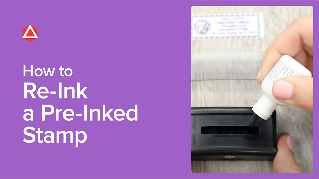 How To Re-Ink A Pre-Inked Stamp