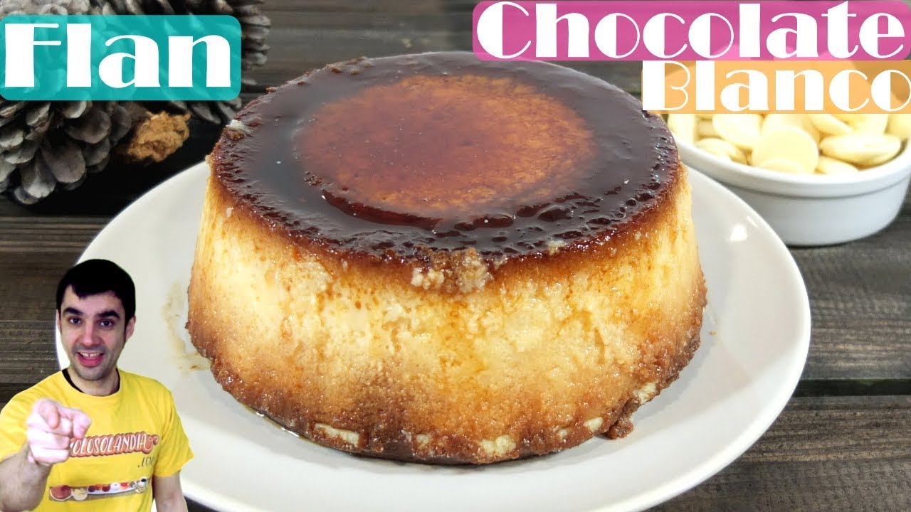 FLAN de CHOCOLATE BLANCO😍🍮😋 jugoso y delicioso. Receta # 310