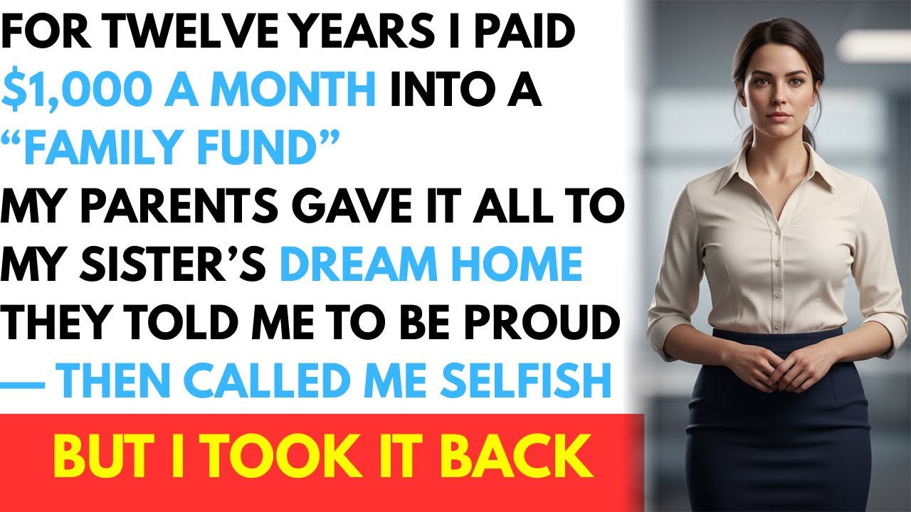 Parents Took My $140K for Sister’s House — I Was Called SELFISH