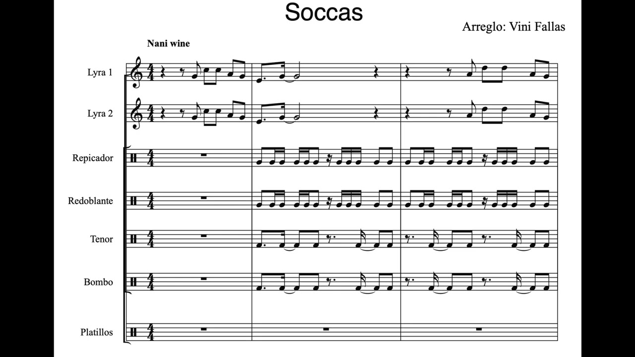 Soccas - Banda Rítmica - Vini Fallas