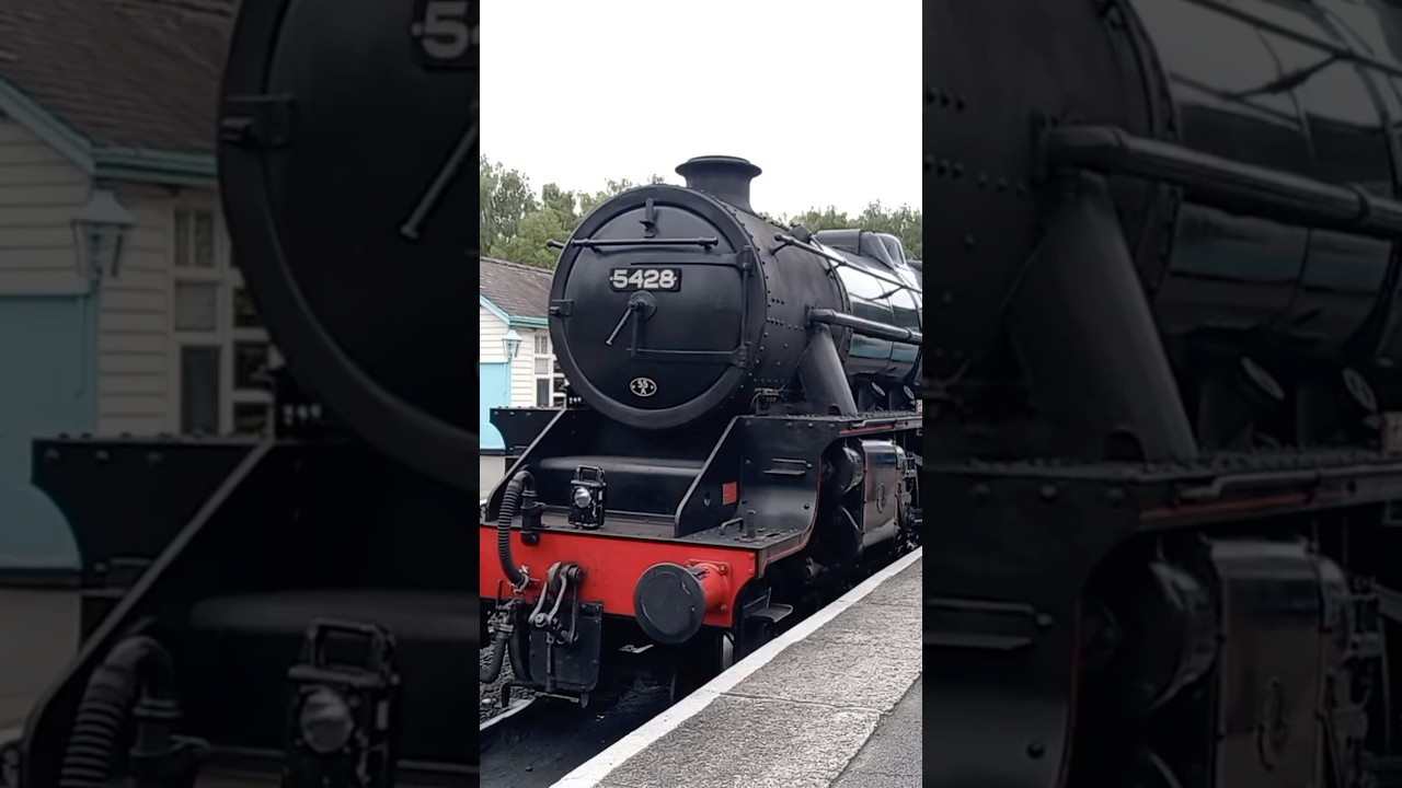 5428 moving off the train