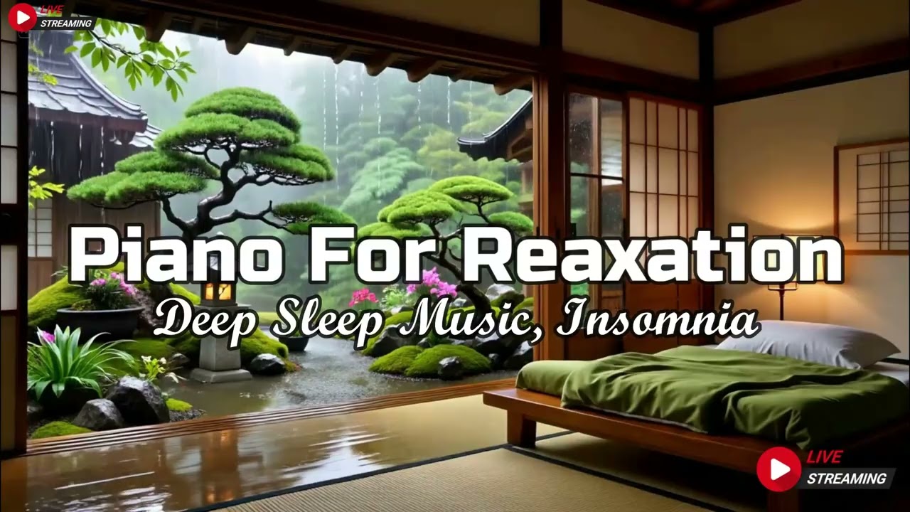 Relaxing Sleep Music + Insomnia | Rain Sounds for Stress Relief, Anxiety - FALL INTO SLEEP INSTANTLY