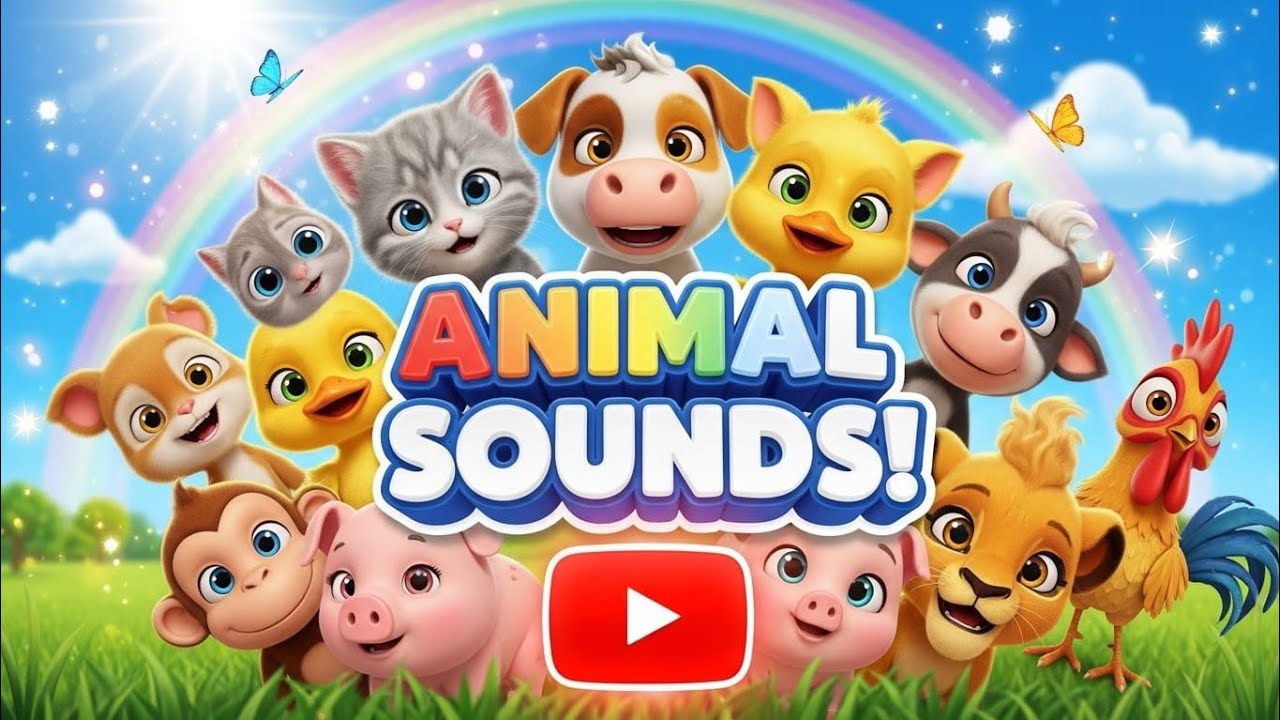 Learn Animal Sounds for Kids | 20 Animals | Fun & Educational Video#baby #kids @poyokids2024 