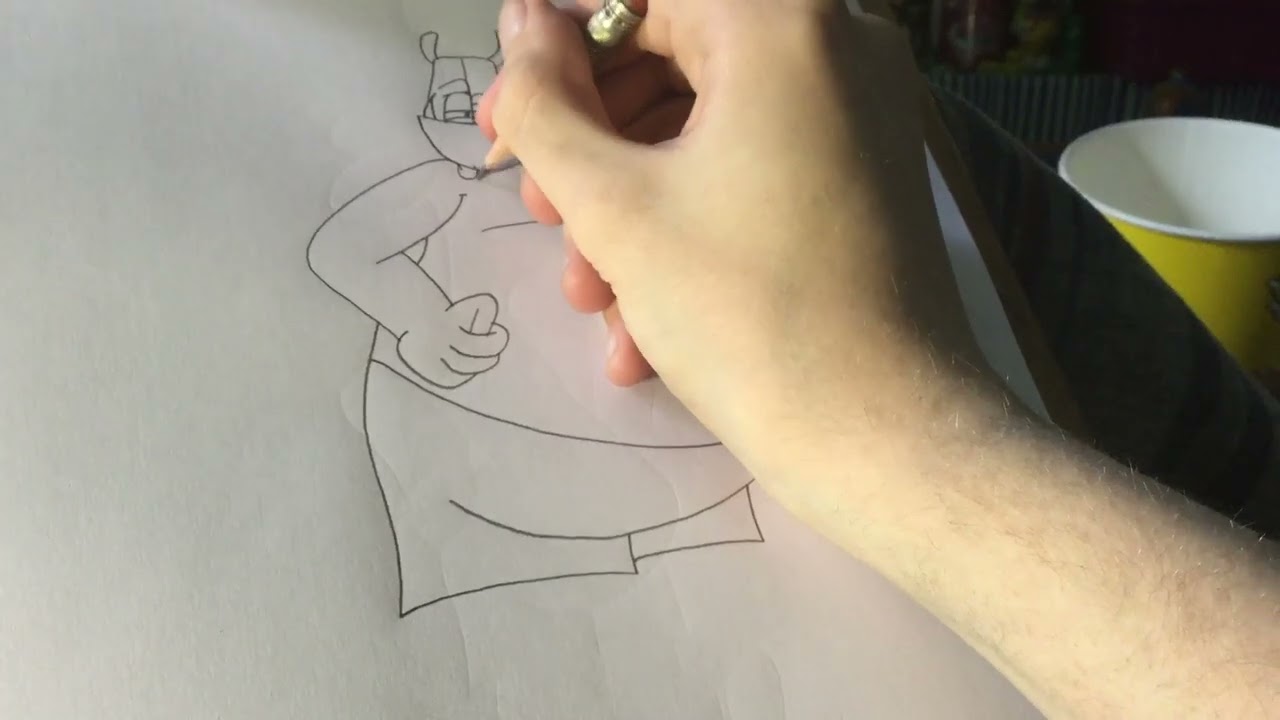 Drawing and Colouring The Big Imp for 