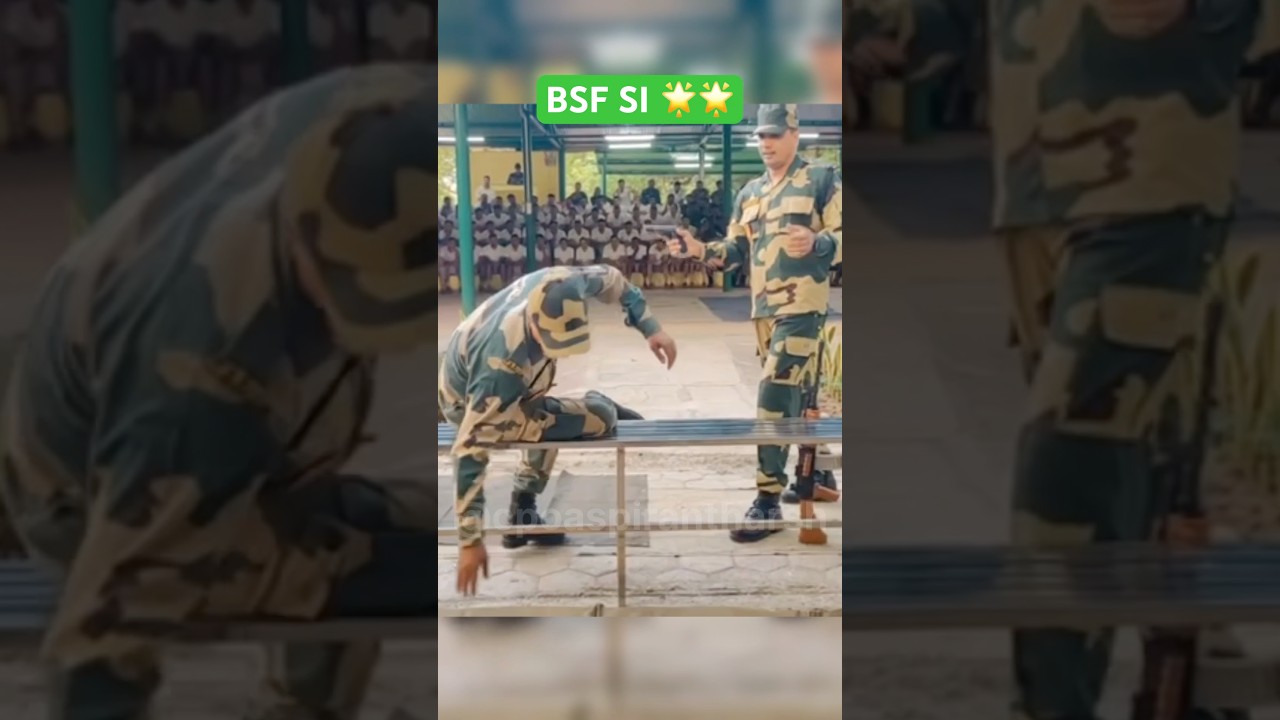 BSF Si 🎖️🎖️Training K Maje 🤣🤣 #shortsvideos #ssccpo #cposi #bsftraining #bsfsi