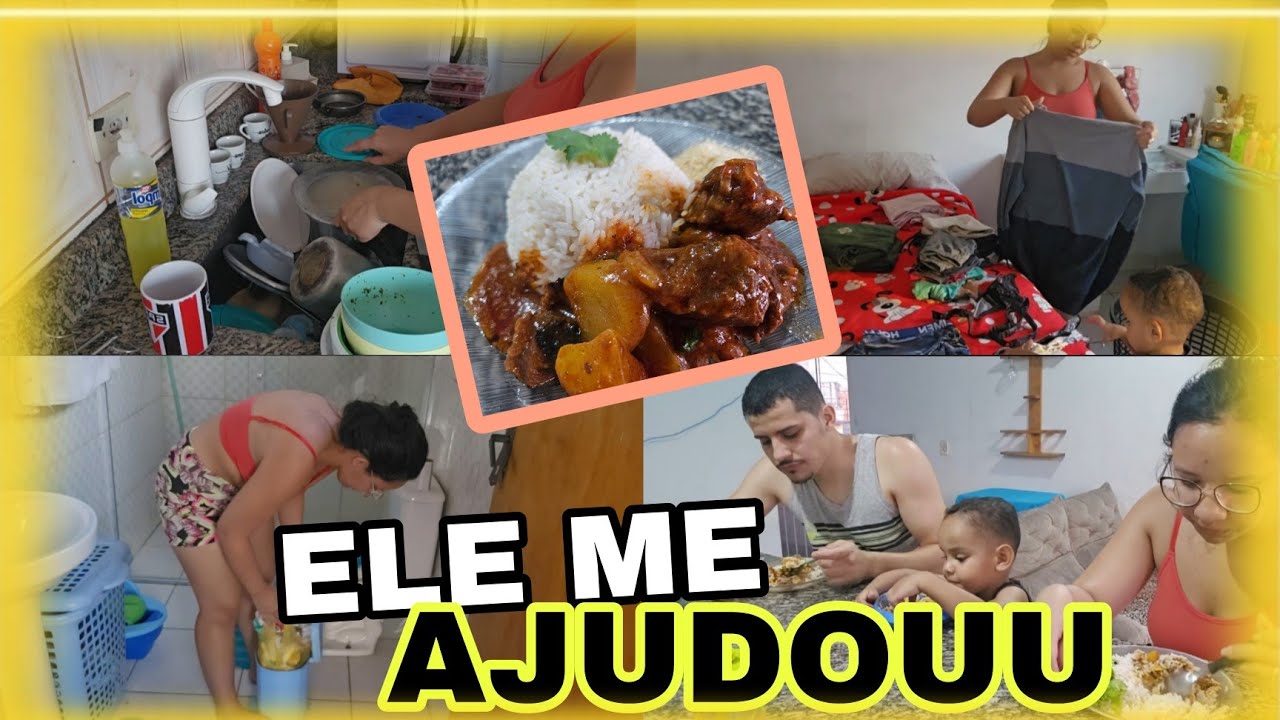 MOH FEZ O ALMOÇO/LIMPEI A CASA TODA