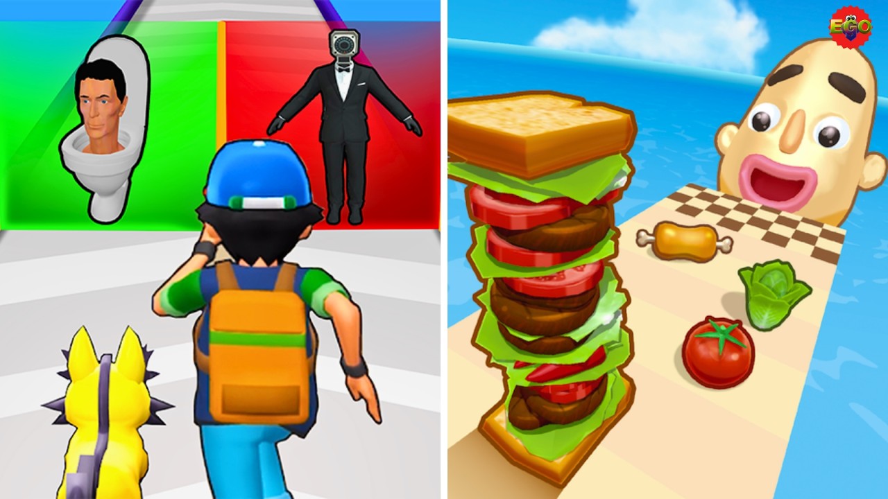 Monster Squad Rush Vs Sandwich Runner - Max Gameplay Walkthrough |  New Update
