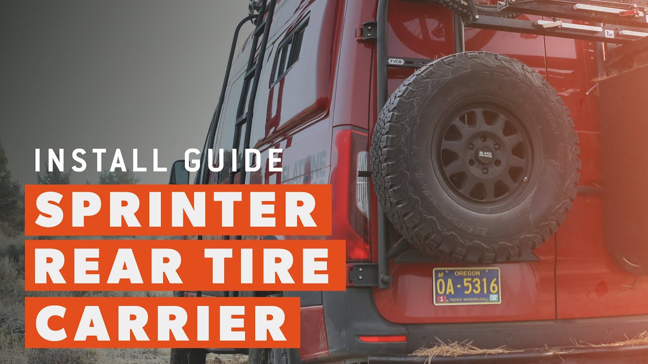 Sprinter Rear Tire Carrier Install - Flatline Van Co.