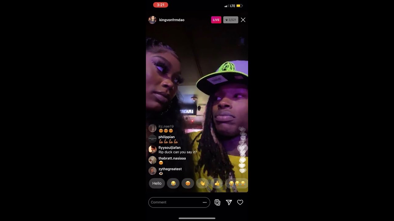 King Von In The Club With The O! Say’s Asian Doll Wants Him Back 😂 Instagram Live