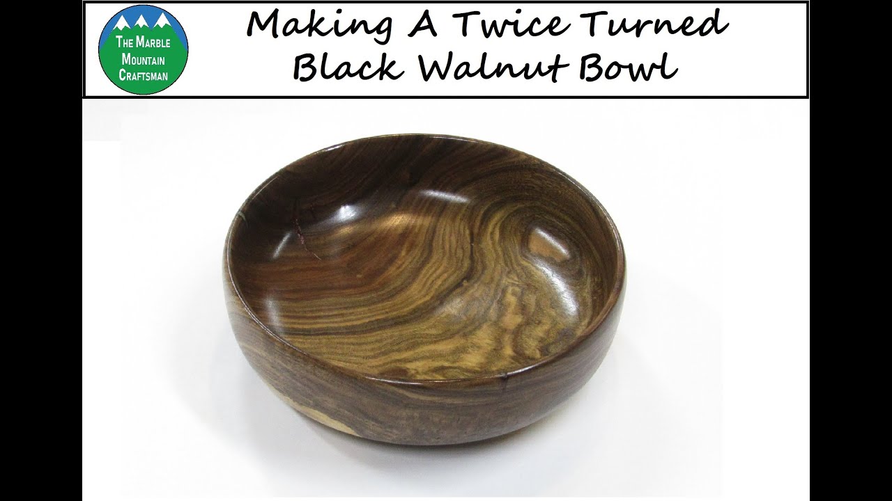 Making a Twice Turned Black Walnut Bowl