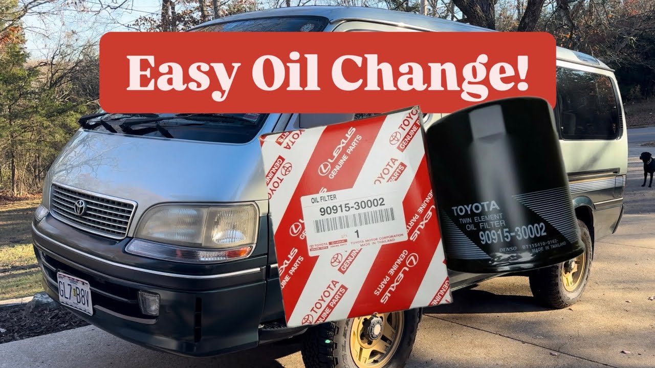 TOYOTA Hiace Super Custom Diesel Oil Change Made EASY!