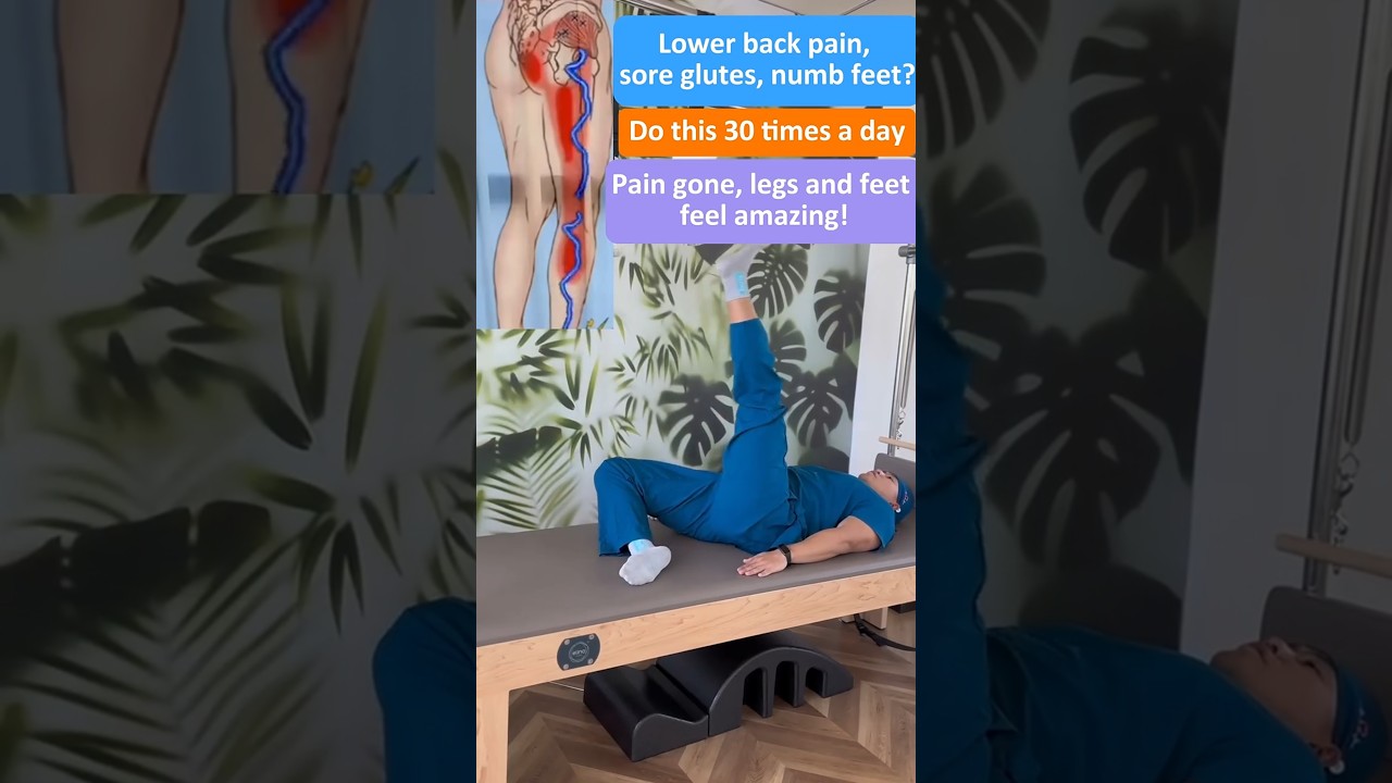 Lower back pain, sore glutes, numb feet 30 times a day &rarr; Pain gone, legs and feet feel amazing!