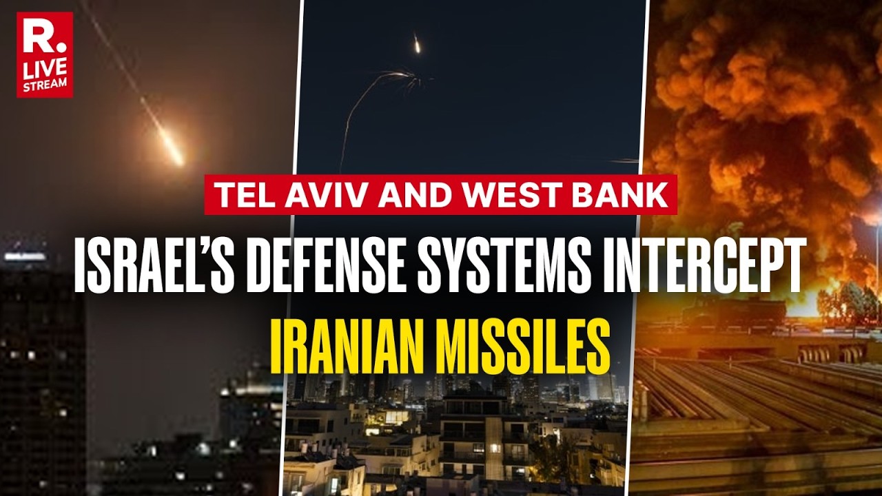 LIVE: Israel Intercepts Iranian Missiles Over Tel Aviv & West Bank | Middle East War Escalation