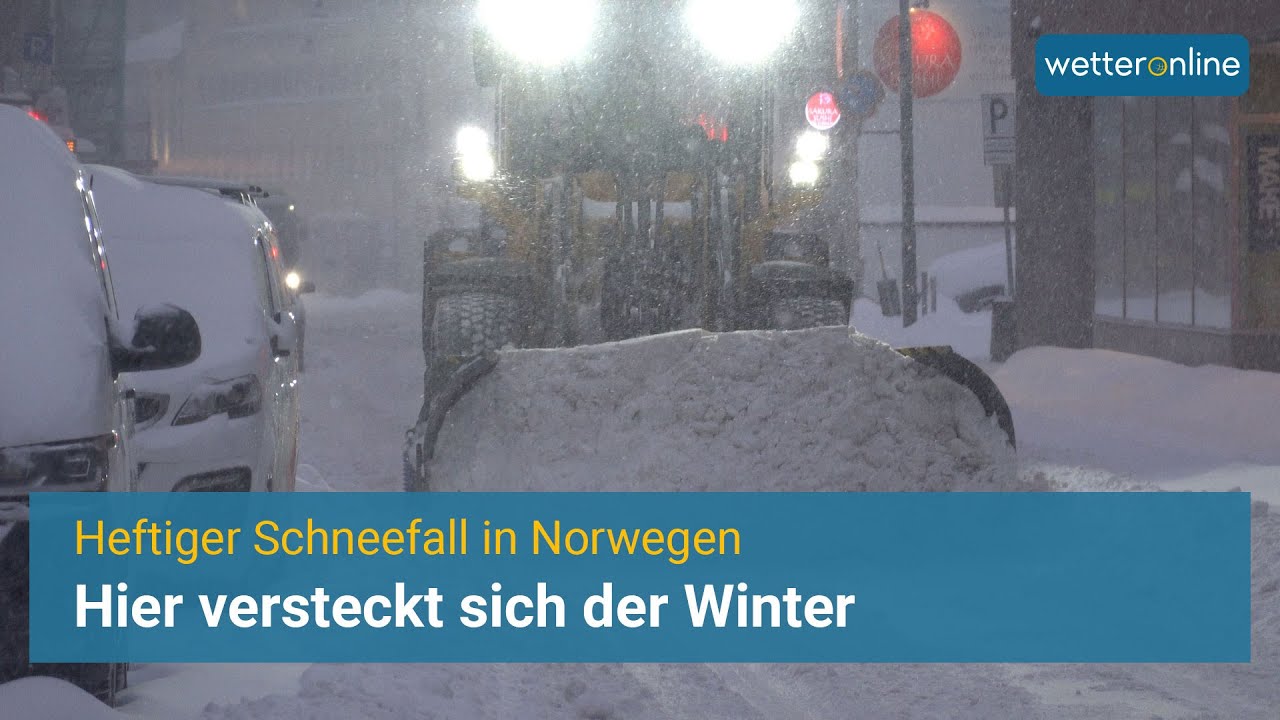 ❄️ Heftiger Schneefall in Norwegen - Hier versteckt sich der Winter